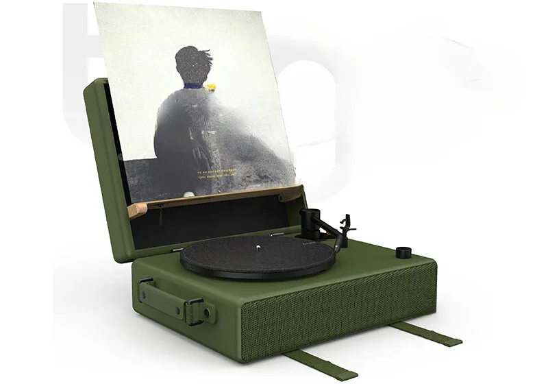 Vinyl record player Bluetooth speaker, vinyl all-in-one player, phonograph