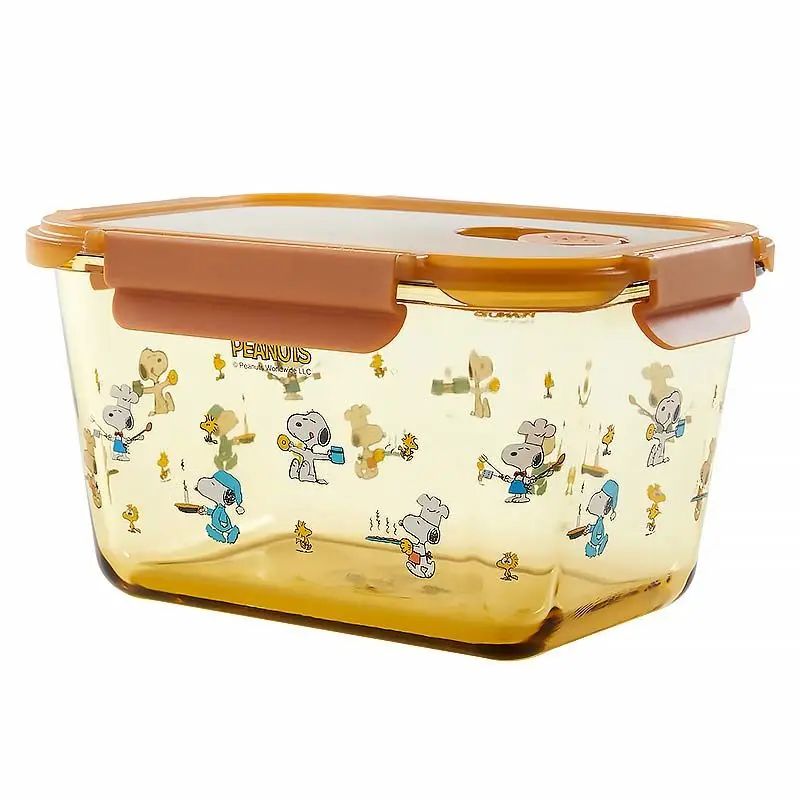 Snoopy Animation Peripheral Large Capacity Cartoon Heat-resistant Microwave Oven Lunch Box Large Sealed Fresh-keeping Box