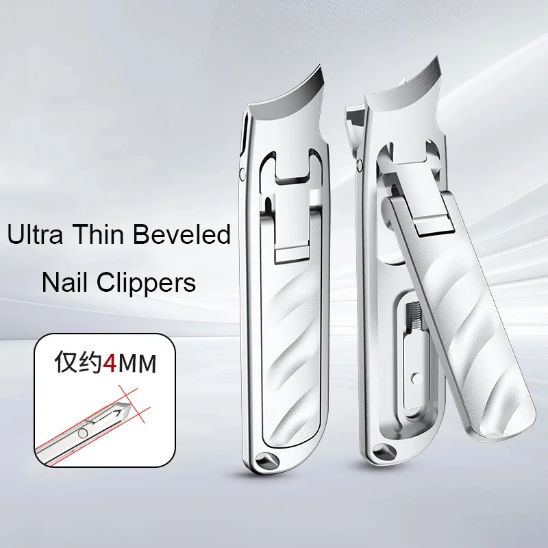 

Ultra-thin Portable Stainless Steel Nail Clippers Multifunctional Folding Nail Clippers Single Large Opening Anti-splash Models