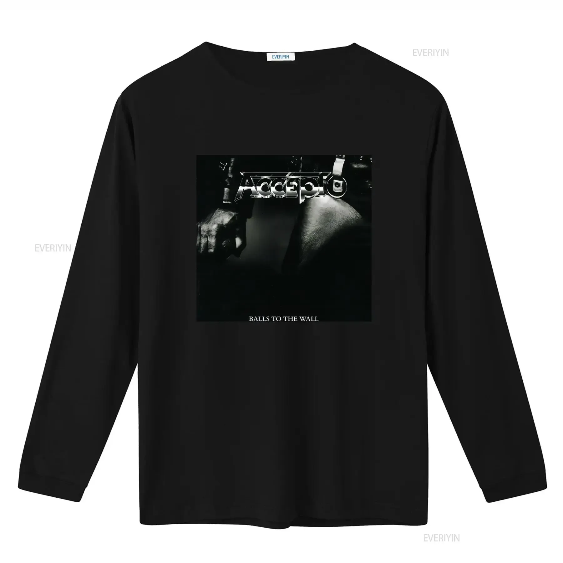Accept Balls To The Wall Heavy Metal Band Official T Shirt S 3XL vintage Washed streetwear Slightly homme Versatile