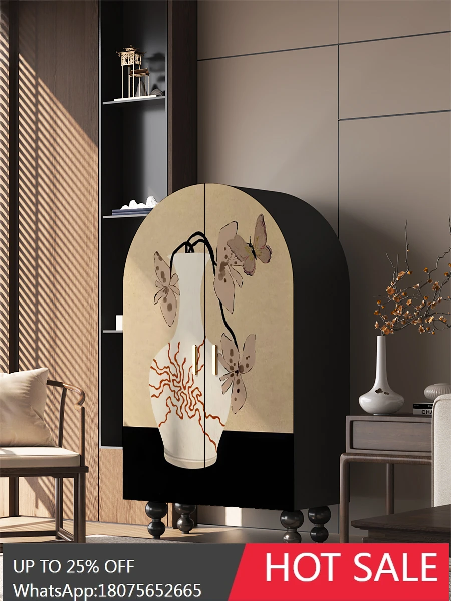 MJY Flower Solid Wood Door Door Bedroom Room Multifunctional Storage Locker