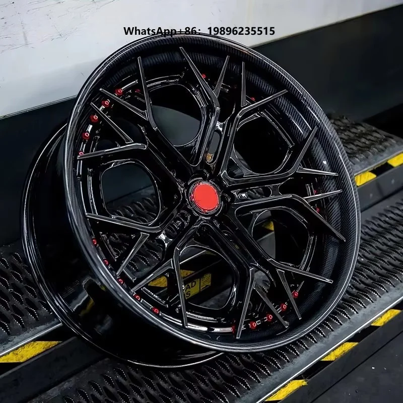 High Performance Carbon Fiber Chrome Forged Concave Design 16-24 Inch 5x114.3/5x112/5x130 Hub Car Wheels for