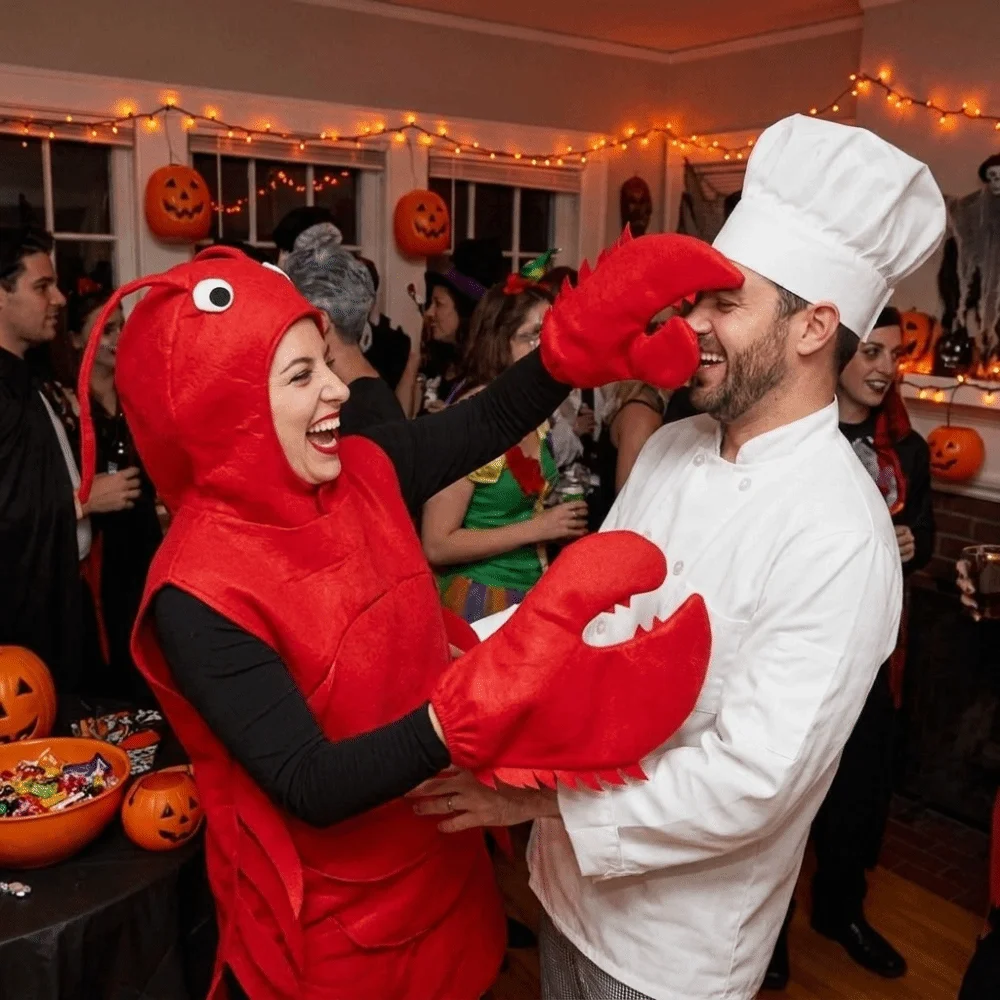 Ball Props Cartoon Crab Pliers Gloves Funny Polyester Dress Up Mitten Creative Halloween Mitt Stage Performance