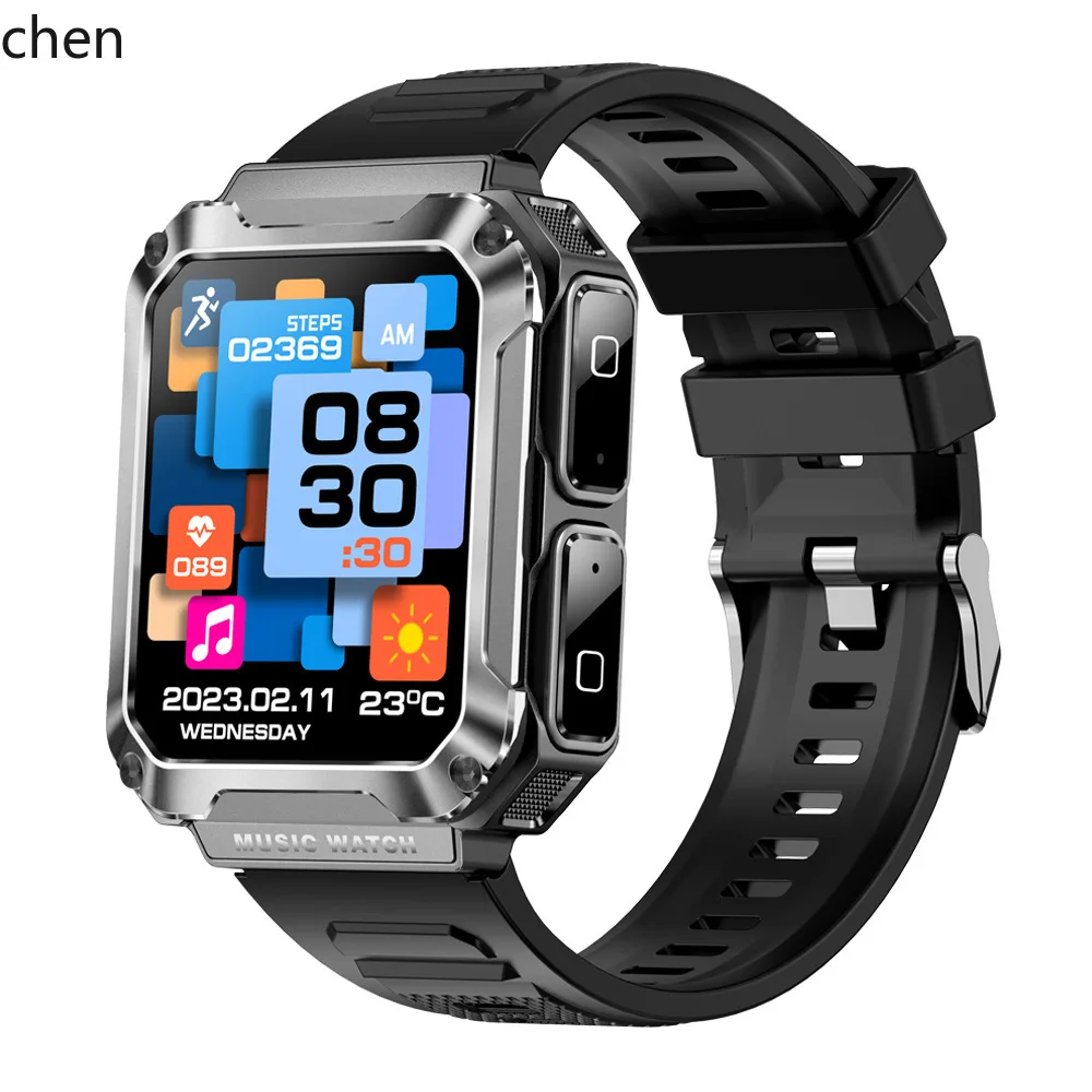 YFY Blood Pressure, Heart Rate, Blood Oxygen Monitoring Sports Smartwatch with Bluetooth Headset, 2-in-1 Smartwatch