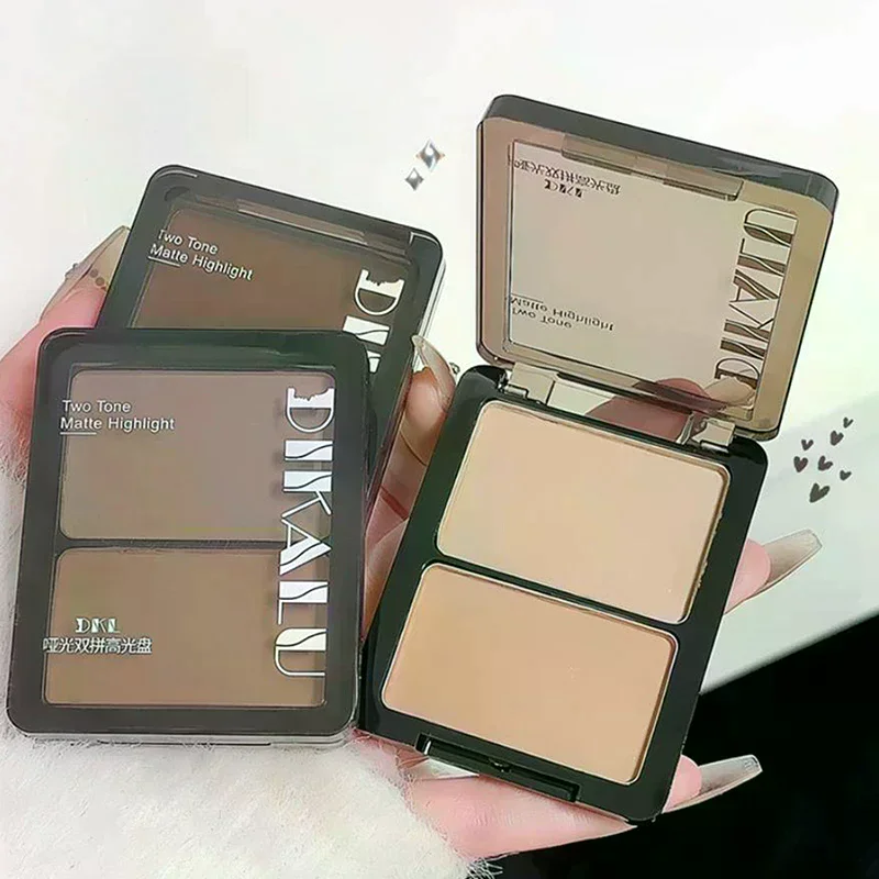

DIKALU Contour Palette 3D Бронзатор для лица Косметическая пудра для растушевки лица Двухтональные стойкие матовые тени для носа Косметика для макияжа