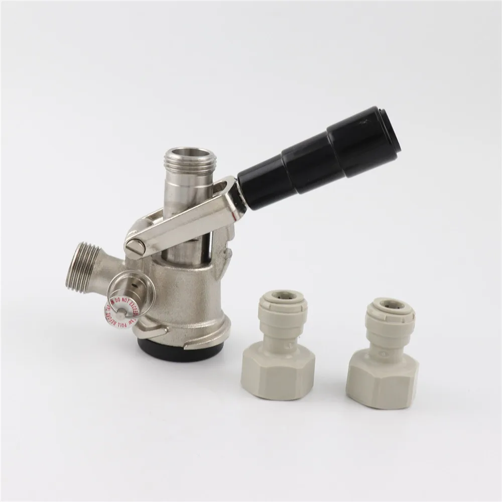 S Type D Type Beer Keg Coupler Draft Beer Dispenser Tap With Plastic Speedfit Female Quick Connector Joint Push In Adapter