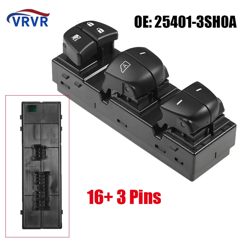 25401-3SH0A 254013SH0A Electric Power Window Mater Switch For Nissan Juke Leaf Sentra