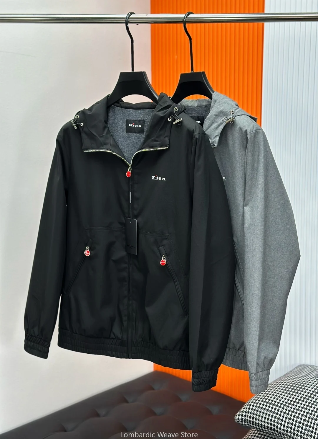 سترة بغطاء للرأس للرجال من كيتون 25ss