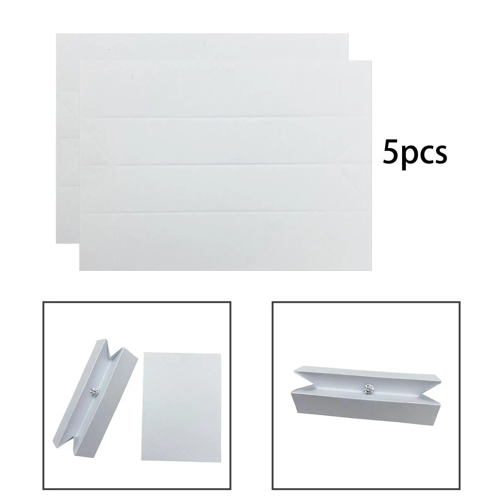 

5 Pieces Diamond Grading Board Gemological Tool Jewelry Making Tool Collectibles Bead Organizer Shops Display Accessories