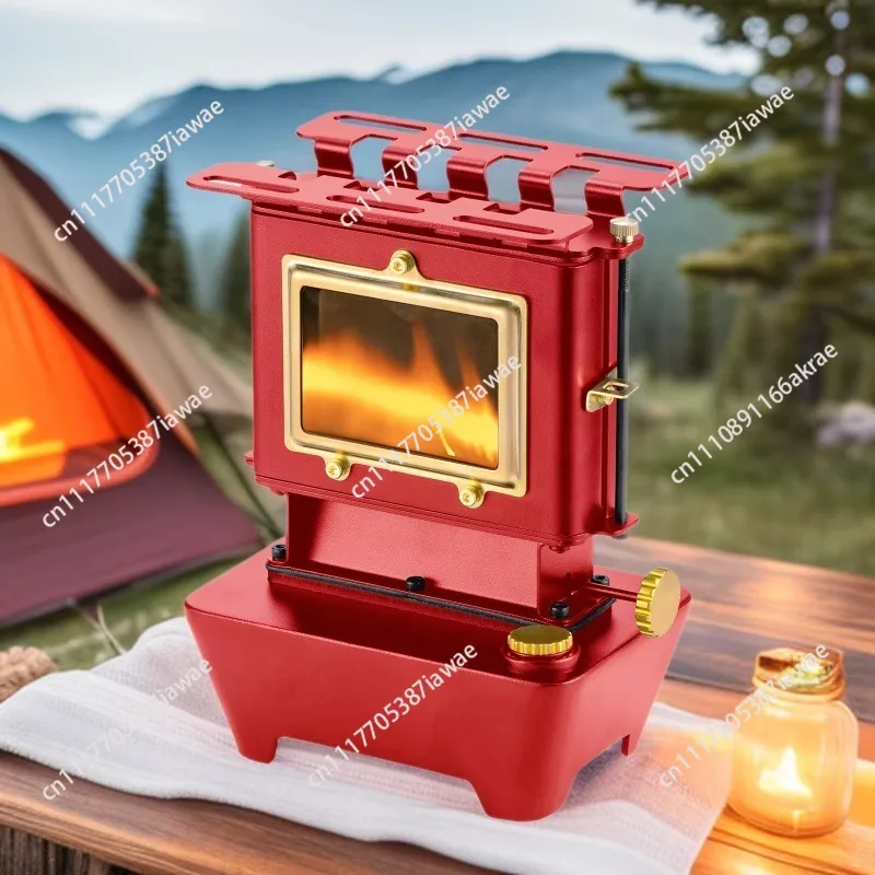 Outdoor retro glazed fire oil lamp stove tea stove camping atmosphere stove 525ml fuel tank