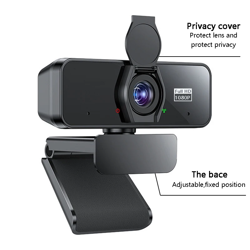 USB-Webcam 1080P Autofokus Full HD 30fps Webkamera PC Drehbare Webcams mit Mikrofon Computer Laptop Kamera Live-Streaming