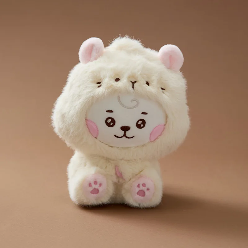 Anime Cartoon Bt21 Cooky Tata Plush Toy Fashion Trend Sitting Position Plush Doll Bedroom Decoration Collection Gift for Friends