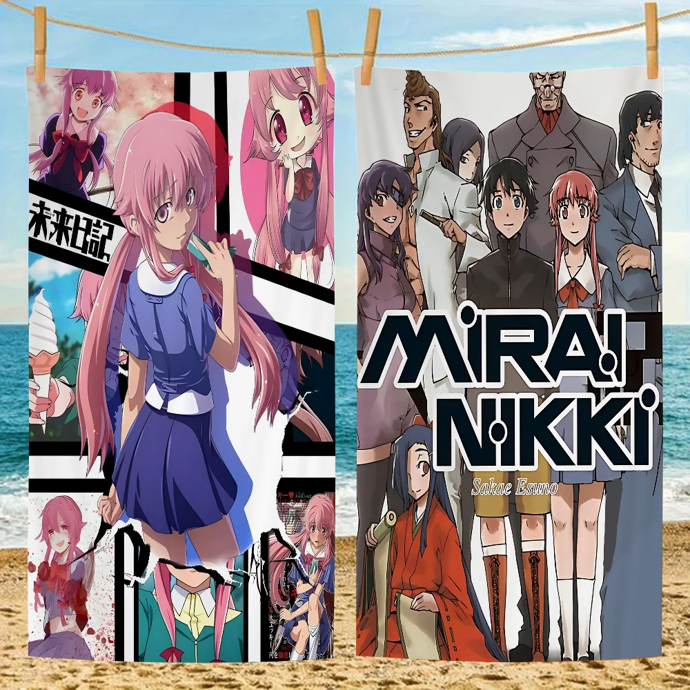 

Anime Mirai Nikki Big Microfiber Beach Towels Quick Dry Towel Sand Beach Towels Pool Towel For Travel Swim Pool Yoga