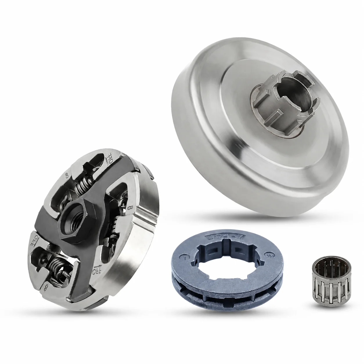 Rim Sprocket Clutch Drum Bearing Kit .404 7T For Husqvarna 181 281 288 394 395XP Jonsered 2094 2095 Saw Parts Replaces 503701501