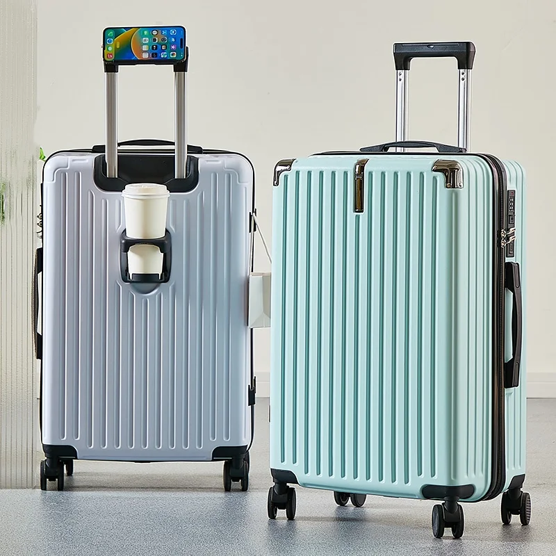 حقيبة أمتعة سفر متوسطة السعة مقاس 20-26 بوصة مع حامل أكواب وحامل هاتف لسهولة السفر #1