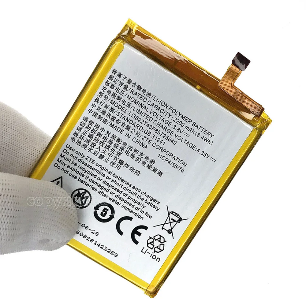 Original Replacement Battery Li3822T43P8h725640 for ZTE Blade A510 A 510 BA510 +Free Tools with Track code