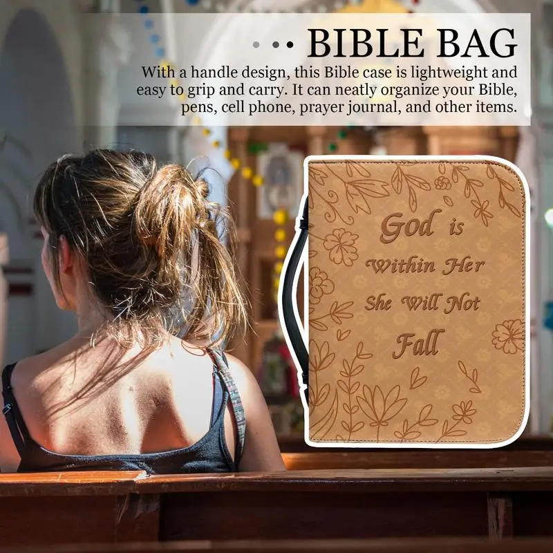 Funda protectora de cuero PU para libros, cubierta portátil con asa para amantes de la lectura