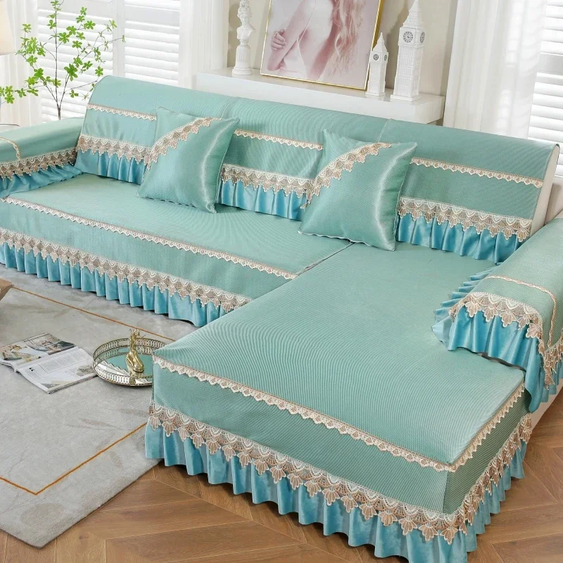 وسادة أريكة صيفية جديدة شاملة، حصيرة باردة، وسادة حصيرة من الخيزران والحرير الجليدي