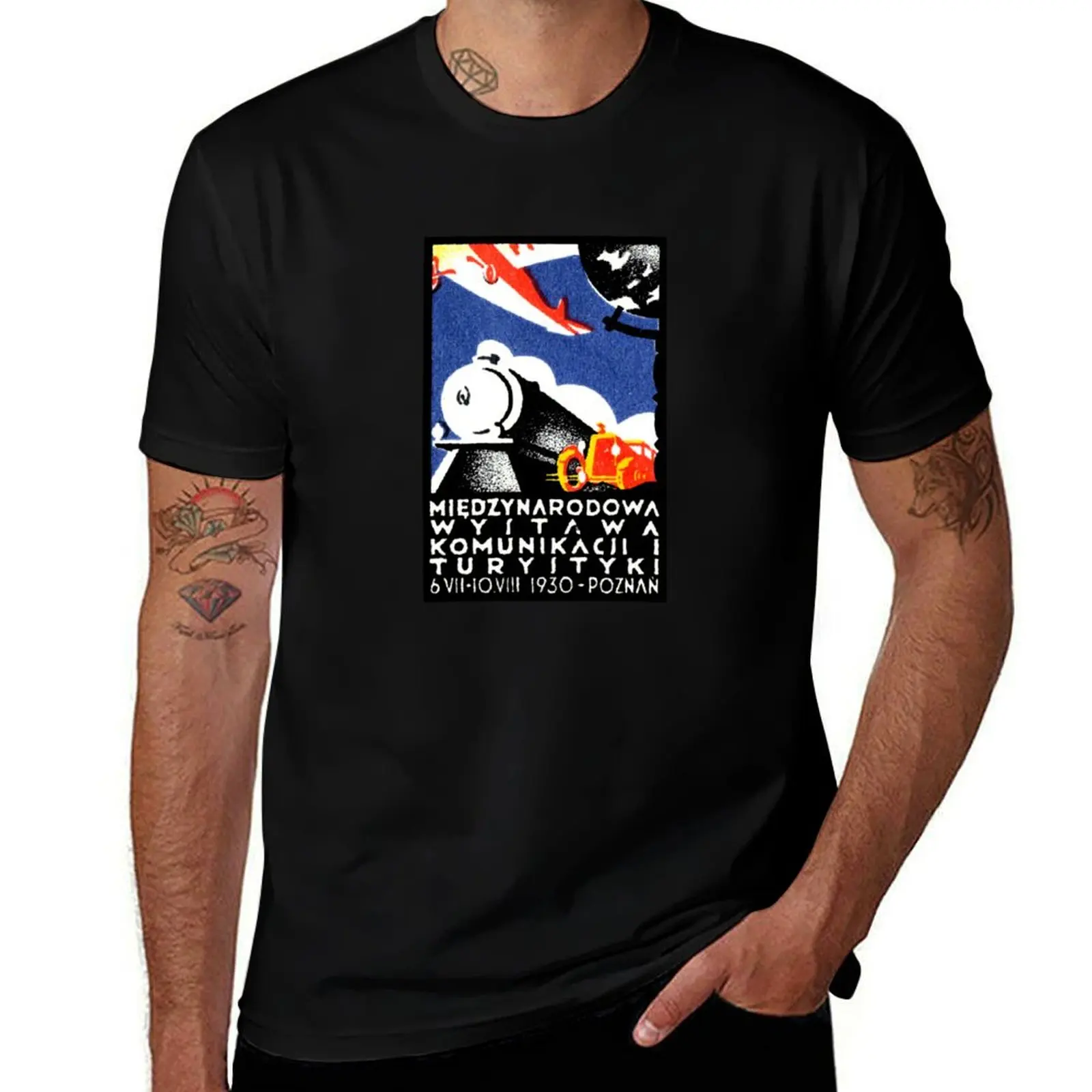 

1930 Poland Poznan Expo T-Shirt Fashion Graphic Tee for Men