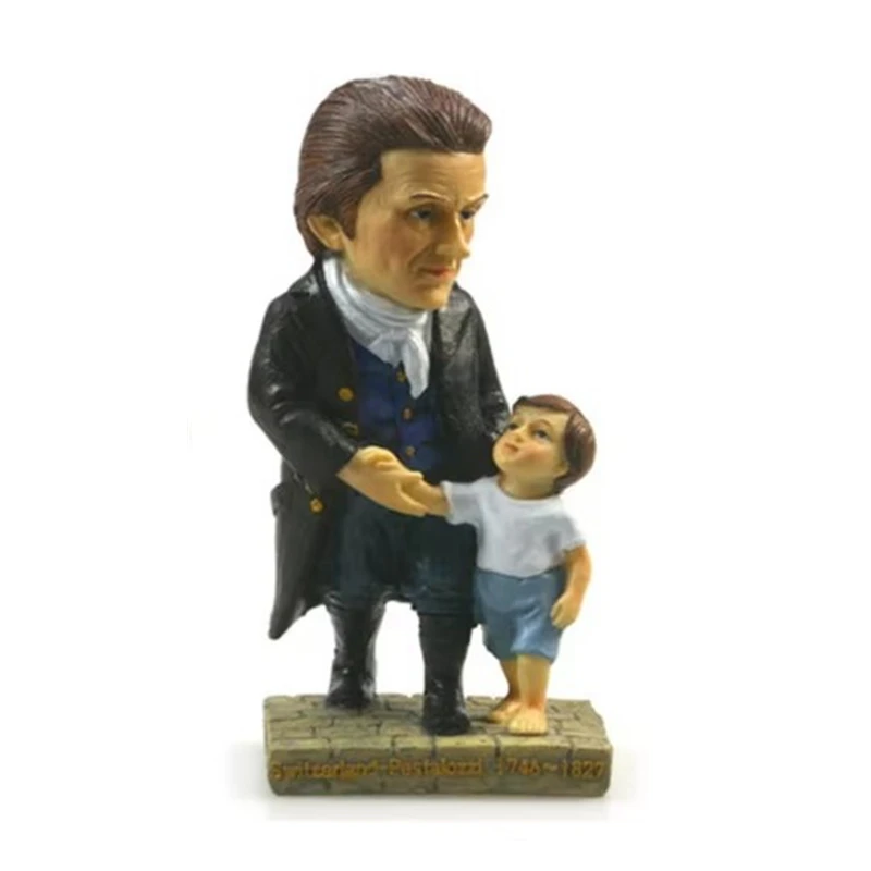 

Pestalozzi, Zurich, Switzerland Hand-painted Resin Crafts World Celebrity Statue Tourism Souvenir Gifts Collection Home Decor
