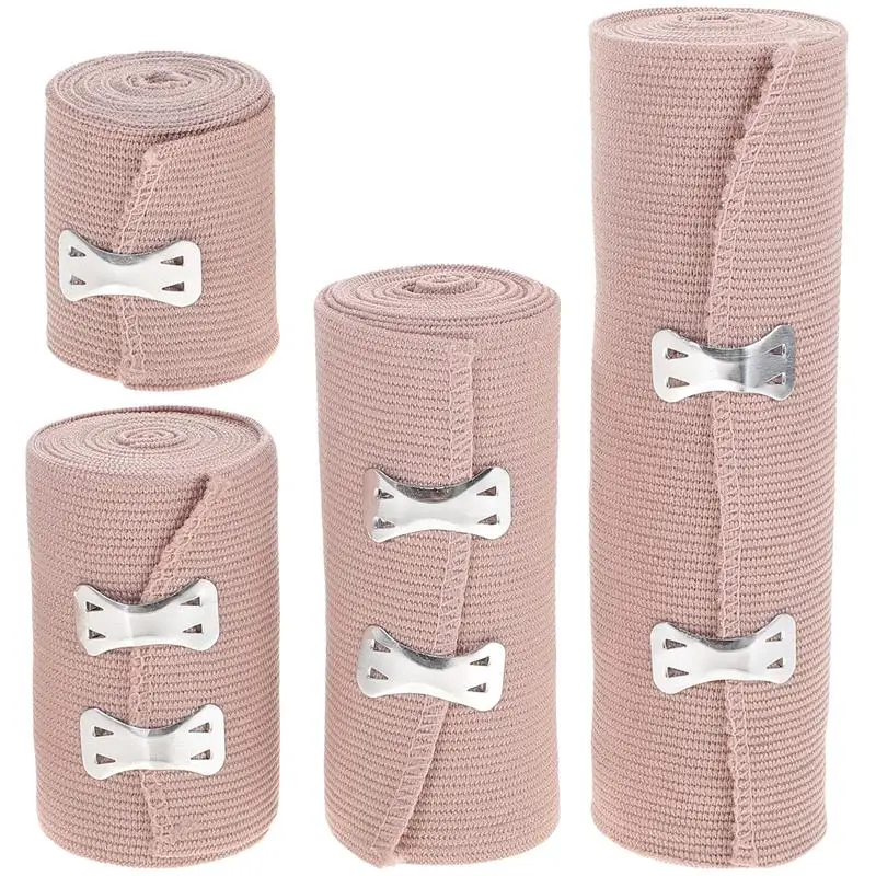 4Pcs Safe Elastic Bandages Body Protector Bandages Supple Wrap Bandages (Skin)