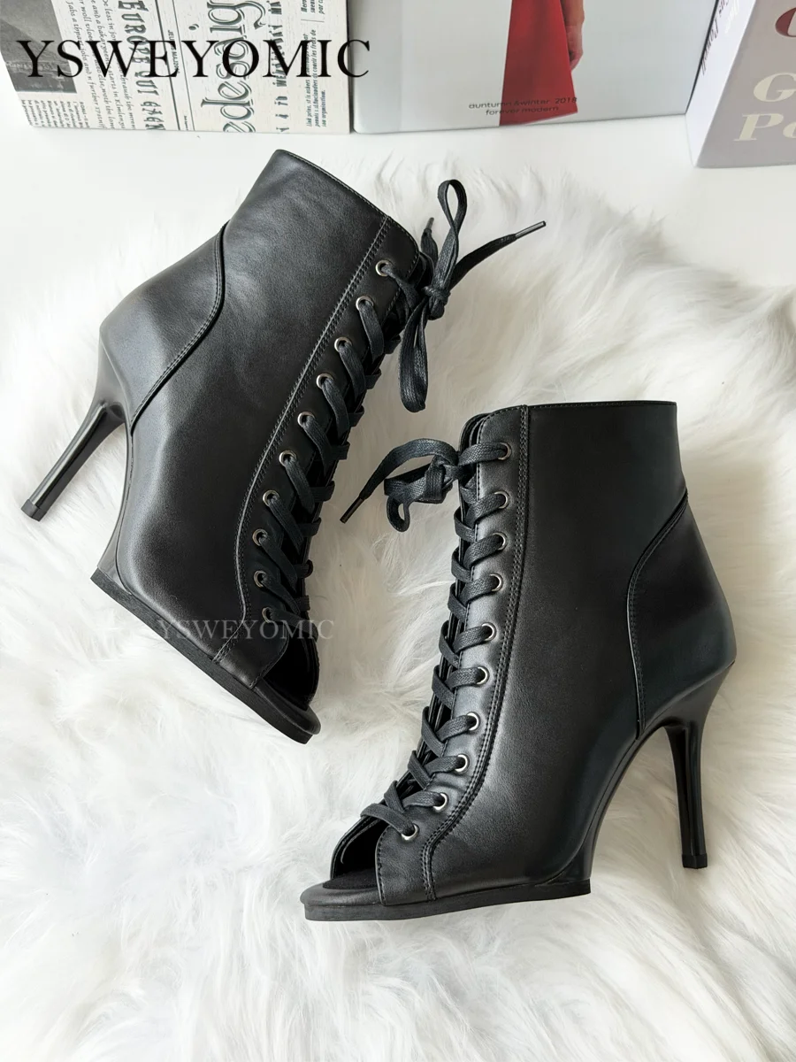 9,5 cm & 11 cm Plateau-Tanzschuhe auf Lager, PU-Leder, stabile lateinamerikanische Tanzschuhe, Gummisohle, für drinnen und draußen geeignet. – Detail 22