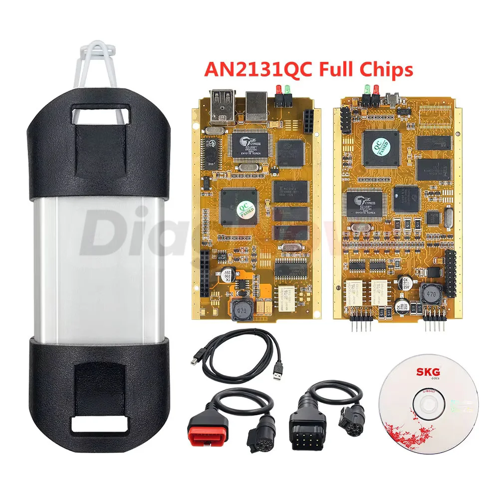 Golden PCB Board Can Clip For Renault 1998-2020 V220 Full Chip AN2131QC Engine Diagnostic Tool