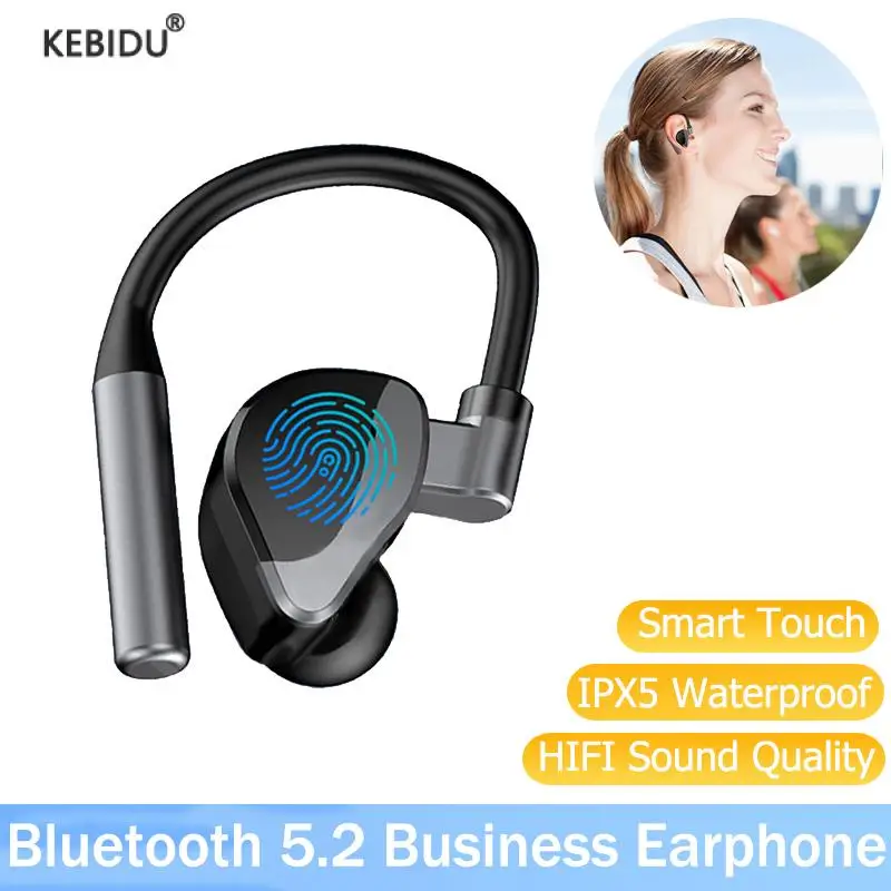 Sports Wireless Business Headphones 5.2 Bluetooth Earphones In-Ear Touch Control Waterproof Headset for Xiaomi Huawei iPhone