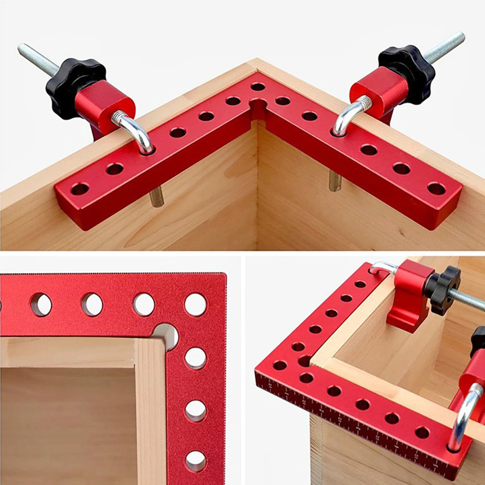 140mm Right Angle Fixing Clip 90 Degree L-shaped Auxiliary Fixture Positioning Panel Fixing Clip Woodworking Clamping Tool