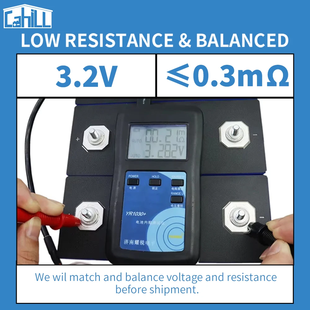 EU Stock 280Ah Lifepo4 Battery LF280K V3 Grade A 3.2V Lithium iron phosphate Rechargeable cell For DIY 12V 24V 48V RV EV Camping