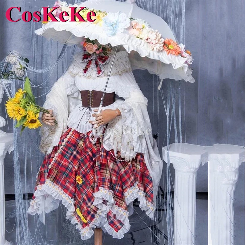 【Customized】CosKeKe Kazami Yuuka Cosplay Game Touhou Project Costume Elegant Sweet Gorgeous Dress Halloween Role Play Clothing