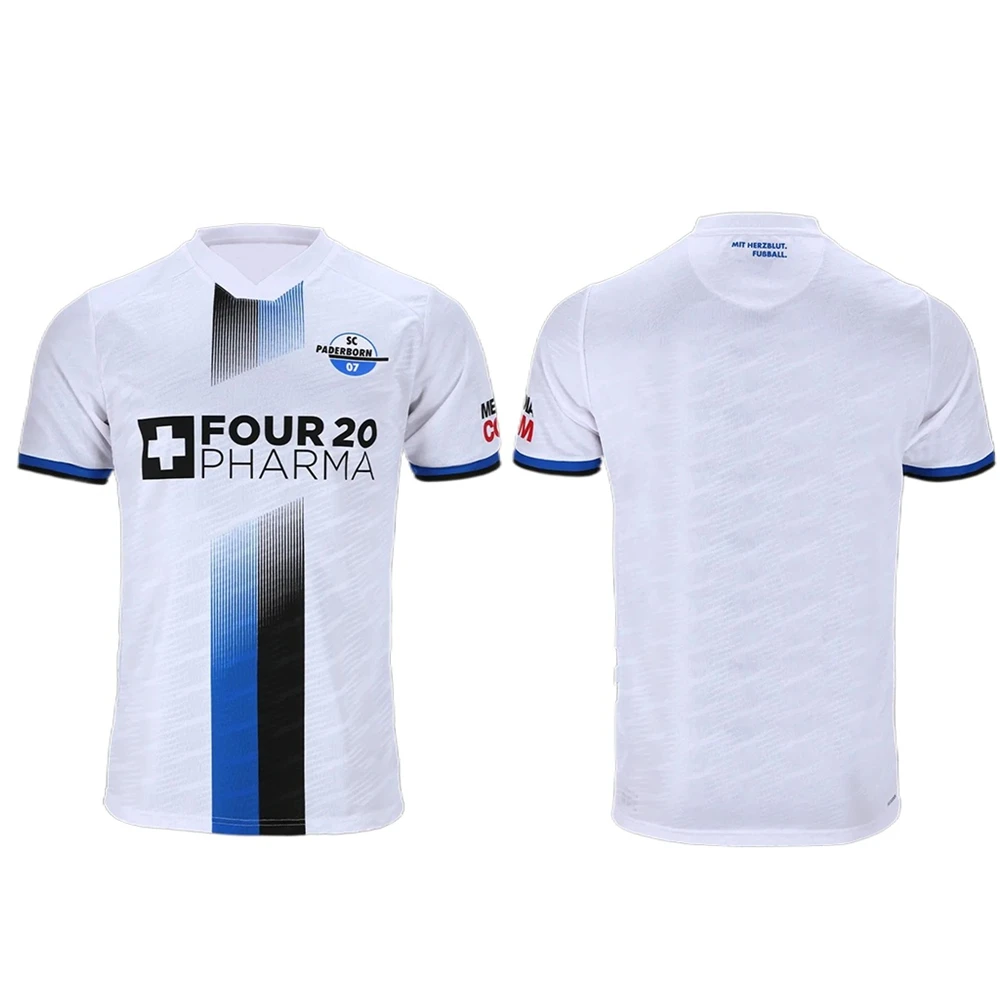 25/26 Paderborn 07 Heim- und Auswärtstrikots, schnell trocknendes, atmungsaktives, lockeres Sport-T-Shirt für Herren, neutral, lässig, Fußball-Trainingsoberteil