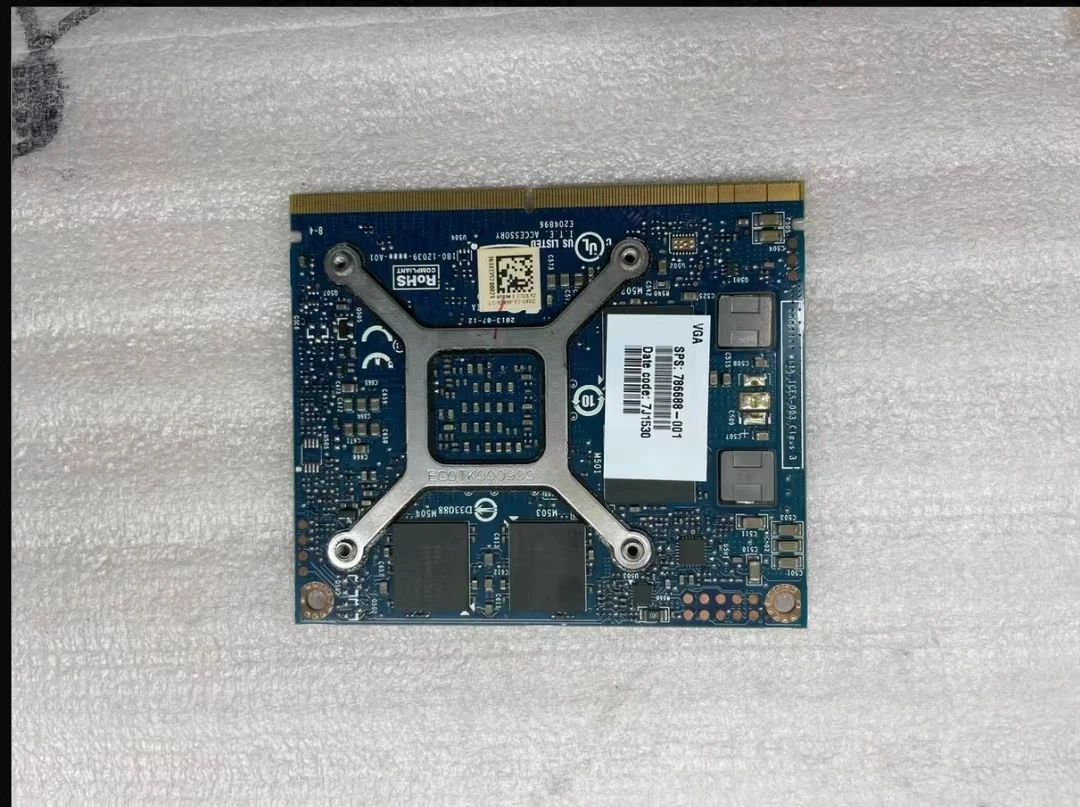 K2200M K 2200M N15P-Q5-A2 Video Graphic card 2GB CN-0XFDRD 0XFDRD For Laptop HP ZBook15 g1 8770w 8750w DELL M4700 M4800 Test OK