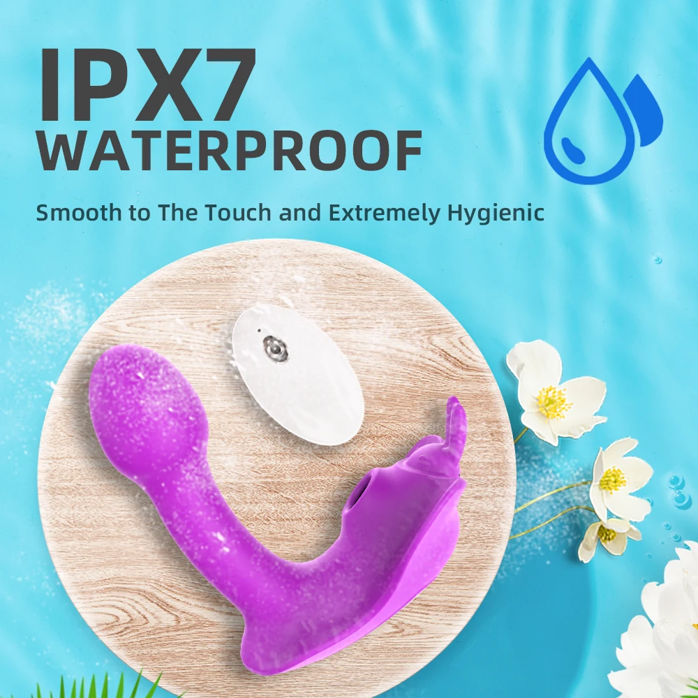 هزاز فراشة بجهاز تحكم عن بعد للإناث ، دسار يمكن ارتداؤه ، مص البظر ، تحفيز المهبل ، لعبة جنسية ، منتج اللباس الداخلي #6