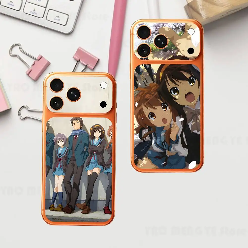 

Melancholy Haruhi For IPhone 17 Pro ProMax Full Back Cover Decal Wrap Skin Rear Protective Sticker Film