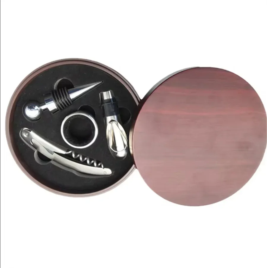 portable red Wine Beer Bottle Opener plug oring Cork Screw set seahorse gift package safe cut can Kitchen Bar Tools wedding gift - view 5