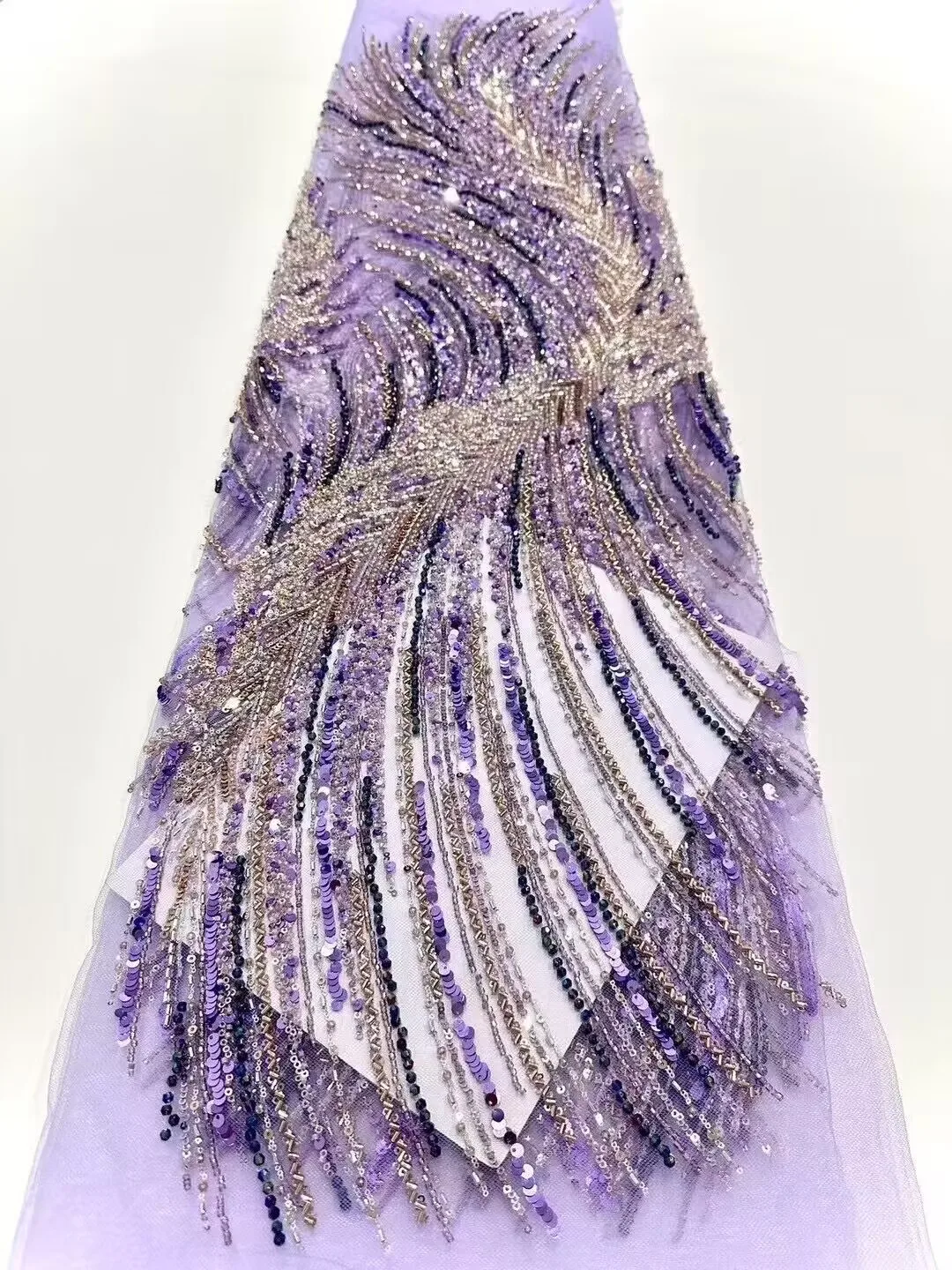 نسيج الدانتيل الأفريقي الترتر مطرز التطريز العريس النيجيري الزفاف عالية الجودة الفرنسية تول أقمشة الدانتيل لحفل الزفاف