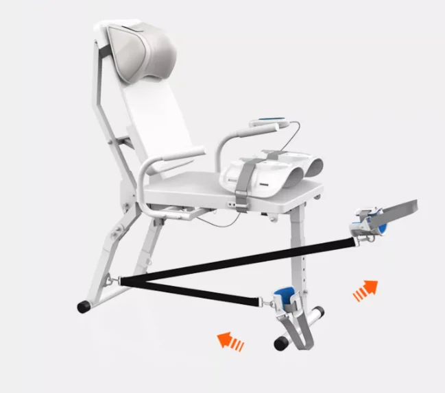 Chaise d'entraînement électrique pour la rééducation des articulations du genou, dispositif pour la rigidité des membres inférieurs et des jambes, bois et lissage