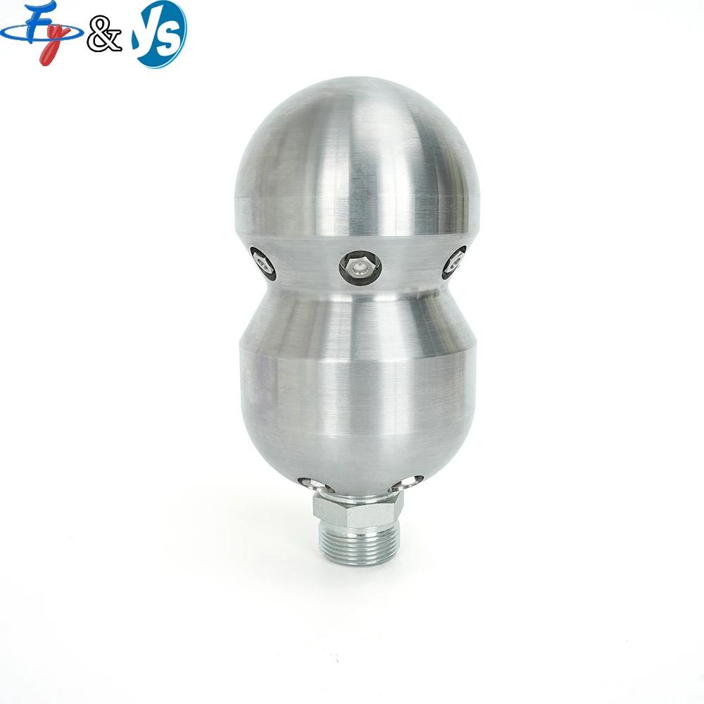 300 Bar 215L/Min M36 Male Thread Gourd Shape High-Pressure Cleaning Spray Nozzle Stainless Steel Ceramic Core NozzleCore Nozzle