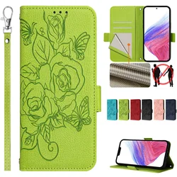 For BLU View 5 Flower Wallet Flip Case on For Funda BLU View 5 View5 Pro Speed B1550VL Cases RFID Blocking Leather Phone Cover