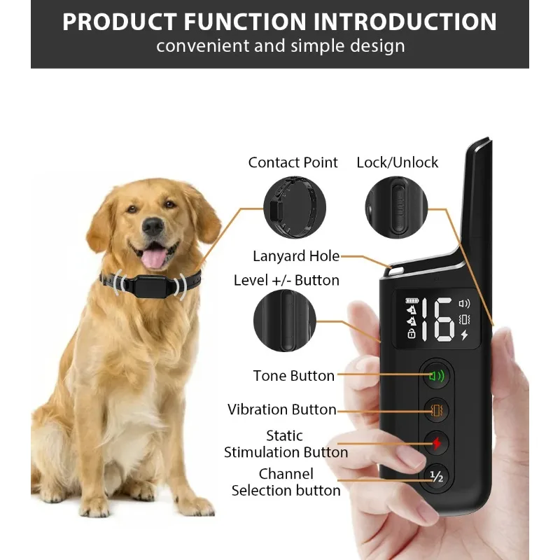 Remote Control Dog Barking Stopper | Waterproof Dog Training Collar