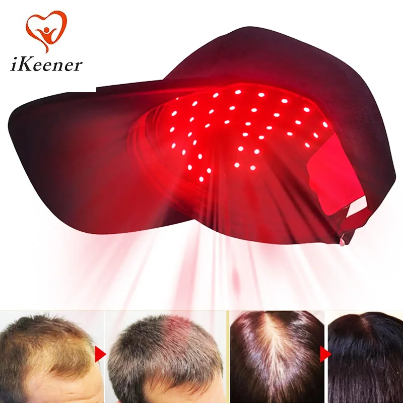 660nm 850nm Red Blue Light Hair Growth Cap Hair Growth Device with Detachable Inner for Women Men Hair Regrowth Loss Treatment