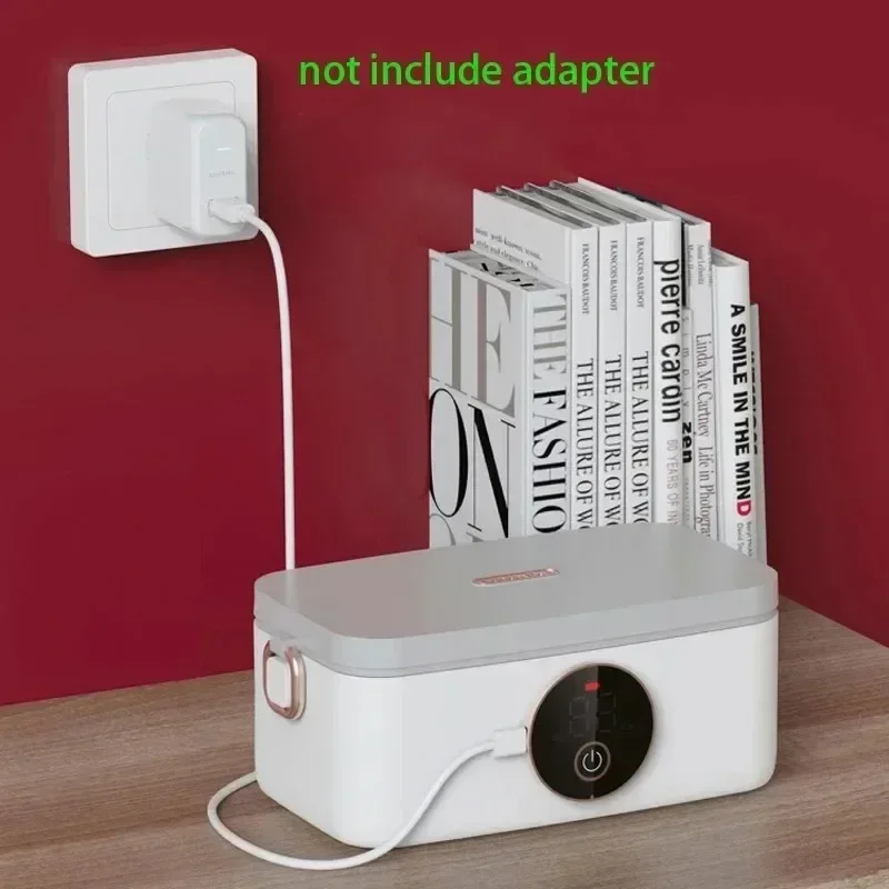 Kantoor USB Oplaadbare Elektrische Verwarming Lunchbox 1000 ml Geïsoleerde Voedselverwarmer Voedselcontainer Draagbaar Buiten/Reizen