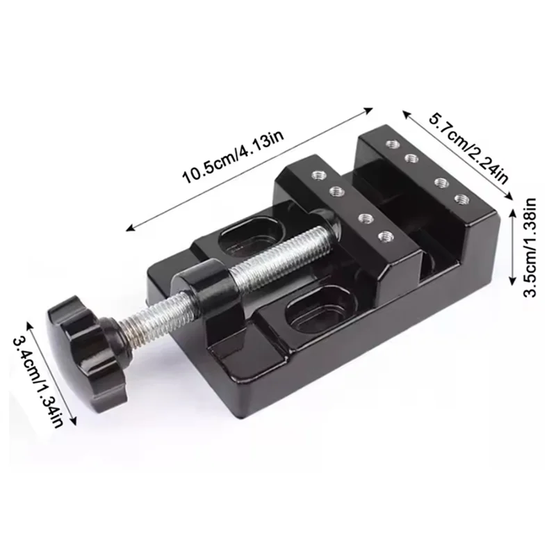 

ABBP-Flat Table Vice Drill Press Mini Bench Clamp - Adjustable Vise For DIY Jewelry, Walnut Nuclear Drilling, Carving Tool