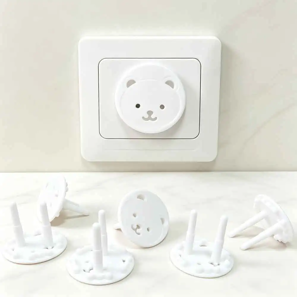 vvocci Baby safety socket cover 10PCS Baby Child Protector Guard Mains Point Plug Bear 10X Power Kid Socket Cover