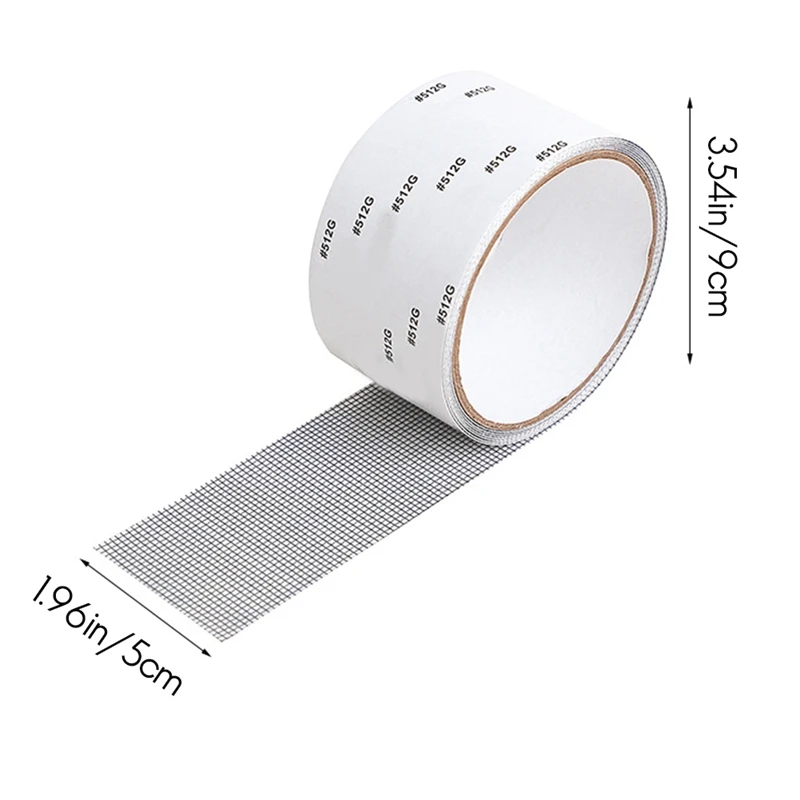 5X200cm Screen Repair Tape 3 Layer Strong Self-Adhesive Mosquito Window Net Broken Repair Patch Covering Tape 2Pcs