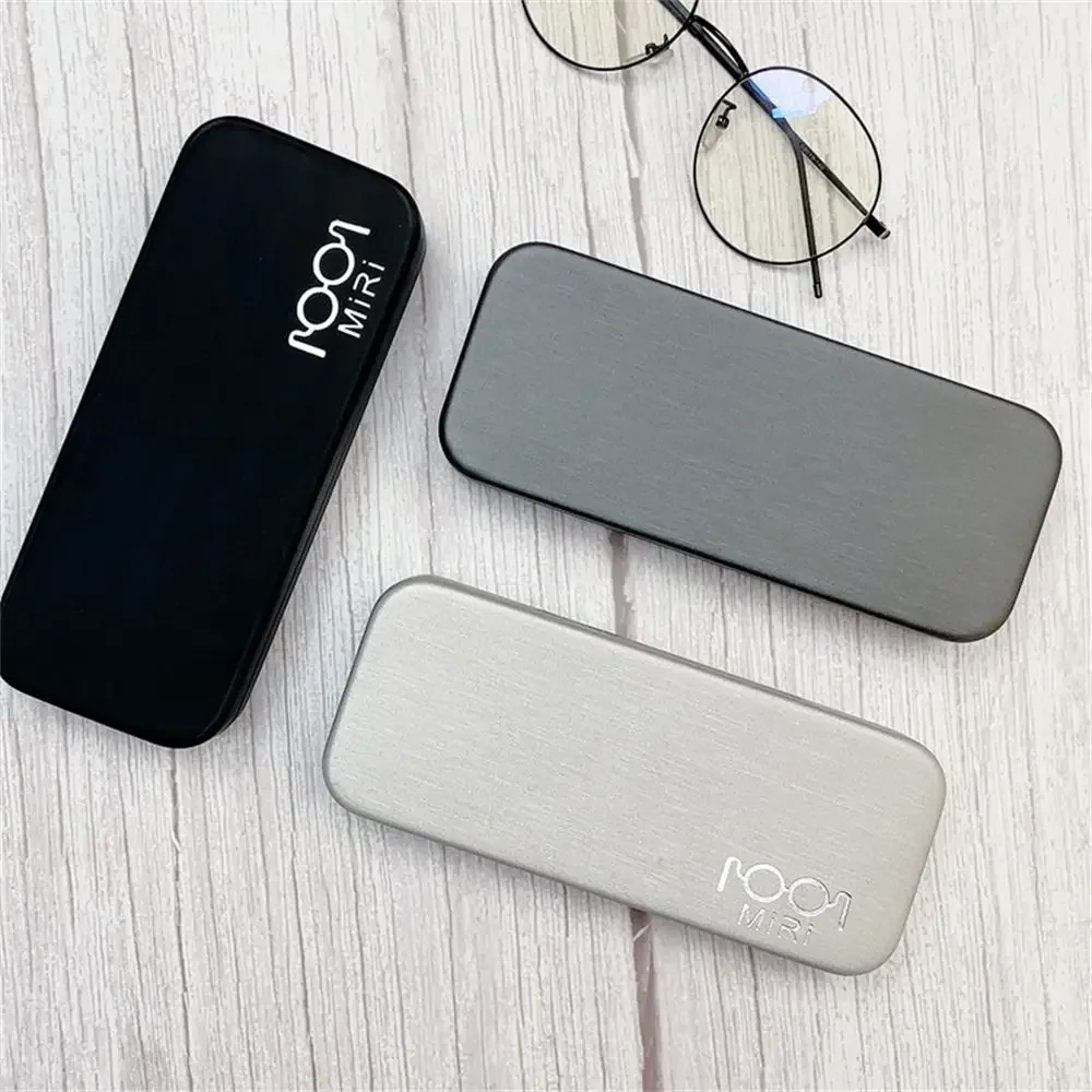 صندوق نظارات محمول مقاوم للضغط، حافظات نظارات معدنية قابلة للطي، غطاء حماية للرجال والنساء