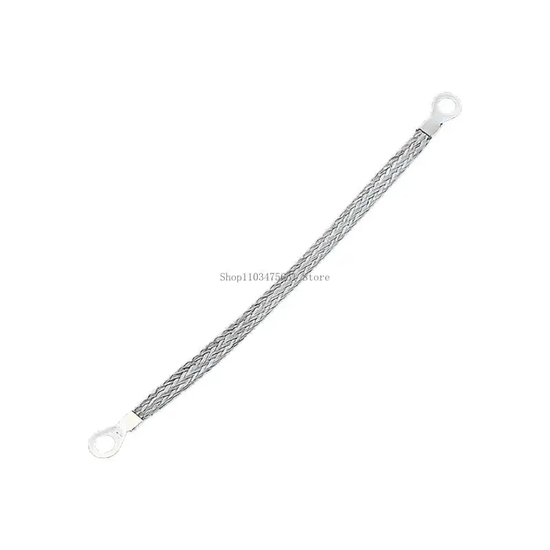  6Mm²Flexible Tinned Copper Braid Jump Wire for Reliable Electrical Grounding