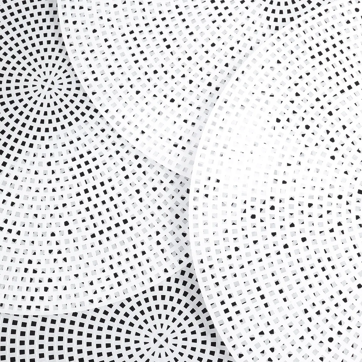 

30pcs Round Cross Stitch Mesh Plate 7.7Cm White Cuttable Plastic Grid For Diy Bag Bottom Liner Craft Projects Multi-Purpose