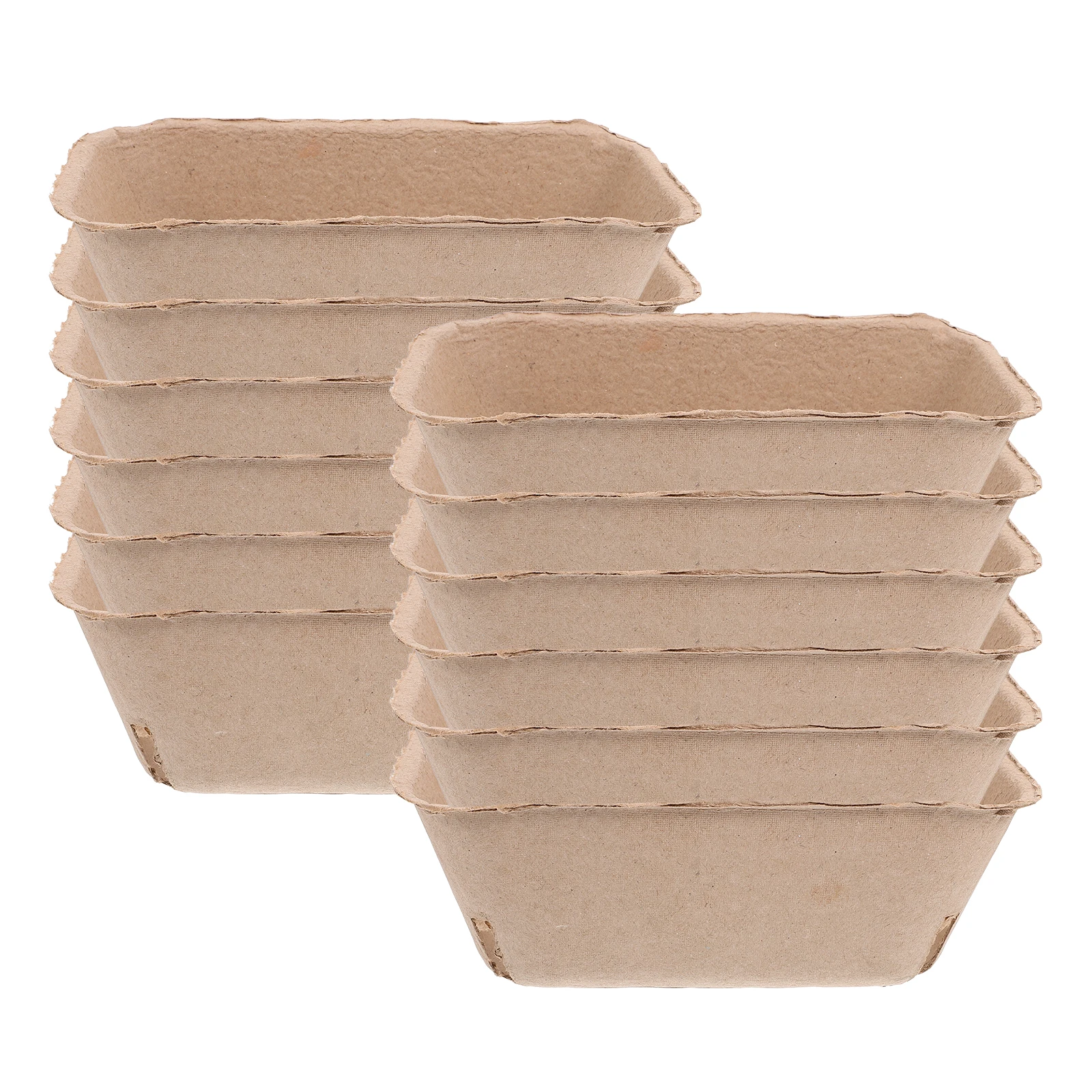 

20 Pcs Vegetable Tray Berry Containers For Fridge Paper Pulp Container Household Desktop Basket Storage Accessories Kitchen Box
